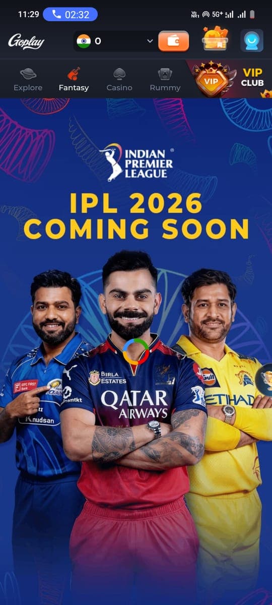 goplay11 app gameplay screen