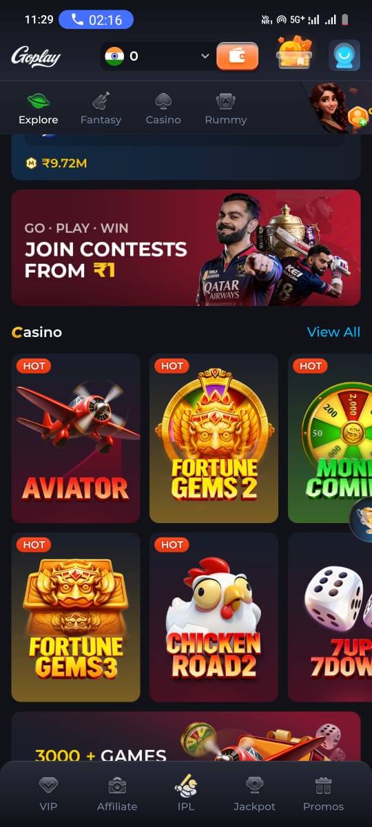 GoPlay11 payouts